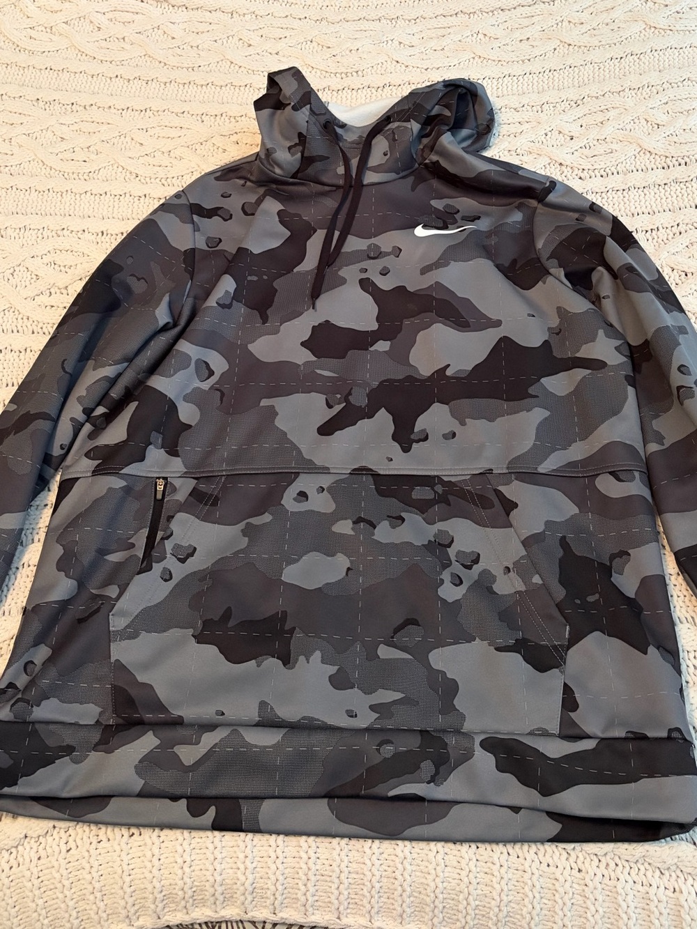 Nike Men’s Gray Camo Hoodie